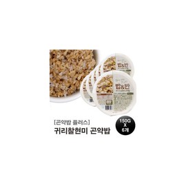 곤약 밥플러스 귀리/찰현미곤약밥150g x6개사은품증정 Konjac Rice Plus Oat/Sticky Brown Rice Konjac Rice 150g x 6 Packs Gift Promotion