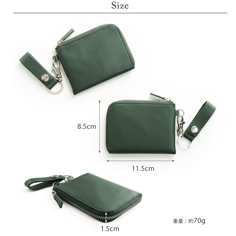 Mieno Men's Women's Compact Genuine Leather Mini Pouch Multi-Case Wallet