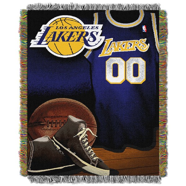 NBA Los Angeles Lakers Vintage Woven Tapestry Throw Blanket, 48" x 60"