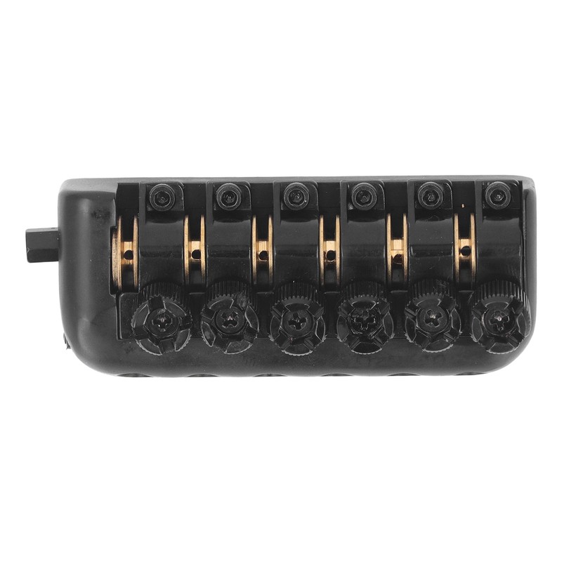 Headless Guitar Bridge Tailpiece 6 String Saddle with Worm Involved