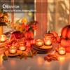 Glass Votive Tealight Candle Holder: Glasseam Amber Ribbed Tea Lights