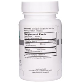 NBI Osteo-MK4 Bone Support | Vitamin D & K Complex | 45mg Vitamin K2 (MK4) for Strong Bone Health & Function | 60ct Veggie Capsules