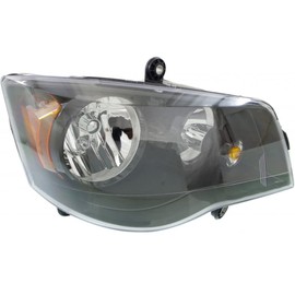 KarParts360 For Dodge Grand Caravan 2014 15 16 17 18 19 2020 Headlight Assembly Passenger Side | w/Black Bezel | Replacement For CH2503266 | 68206500AE