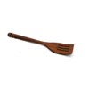 Bisetti Acacia Wood Slotted Spatula, 11.8 Inch / 30 Cm