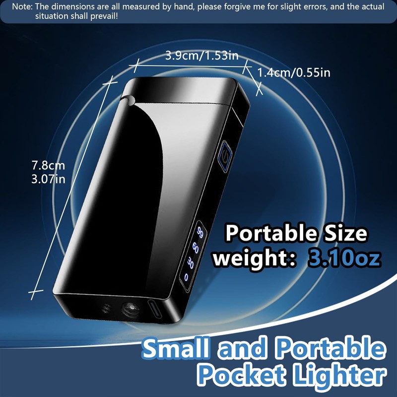 RSBYE Electric Lighter USB Type-C Rechargeable Plasma Arc Lighter, High