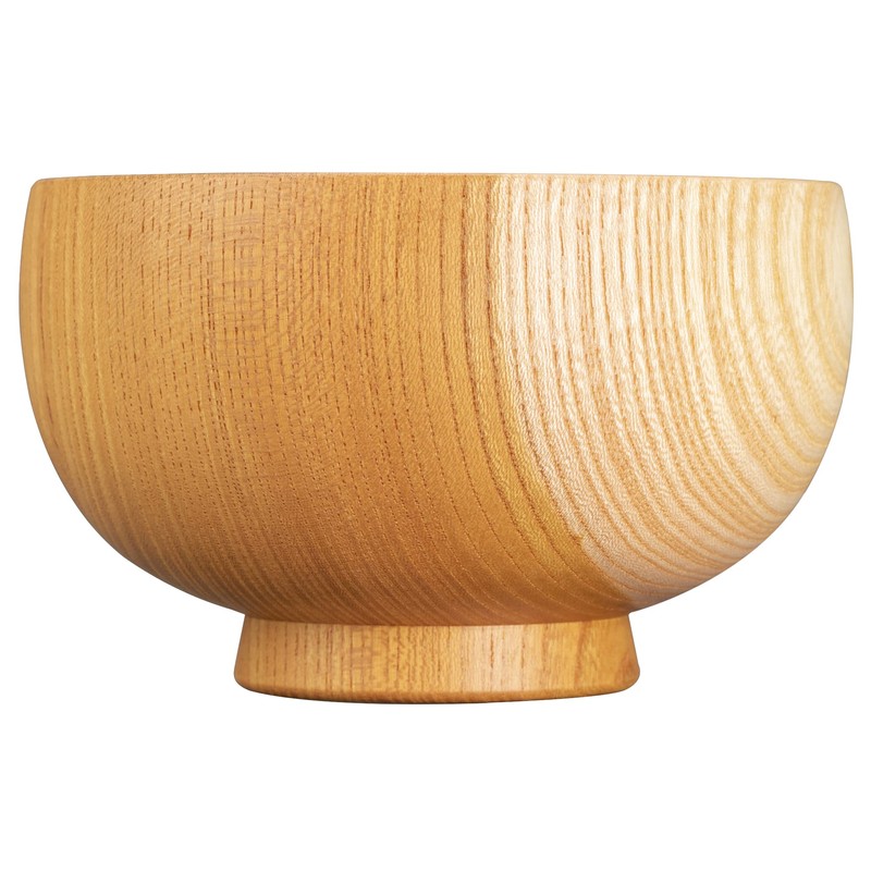 Yamanaka Lacquerware Shirasagi Woodworking Soup Bowl M Approx. 4.3 inches
