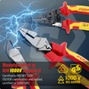 CRIPOP 3 PCS Insulated Pliers Set, 1000V Insulated Electrical Tools