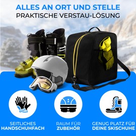 STYNGARD Ski Boot Bag with Space for Accessories [38 L] - Bag for Ski Boots with - Ski Boot Bag - Model Cortina