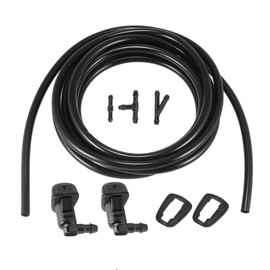 Ensun 8E5Z17603A 2 Pcs Windshield Washer Nozzle + 1 Hose + 3 Connector (I T Y) replacement for 2008-2012 Fusion Lincoln MKZ 2008-2011 Mercury Milan