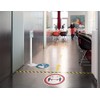 Durable Floor Stickers Arrow Removable 100 mm x Approx. 0.2