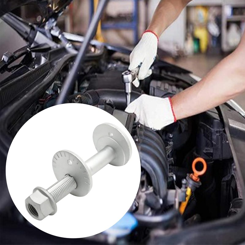 Saihisday 2Pcs DG9Z-5K978-A Rear Camber Adjustment Eccentric Bolt Kit, Replacement