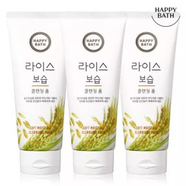 Happy Bath 해피바스 라이스어성초대나무숲 클렌징폼 200G 3입(옵션) [03 대나무숯 클렌징폼 200G 3입] Happy Bath Rice Bran & Bamboo Forest Cleansing Foam 200G 3-Pack (Option) [03 Bamboo Charcoal Cleansing Foam 200G 3-Pack]