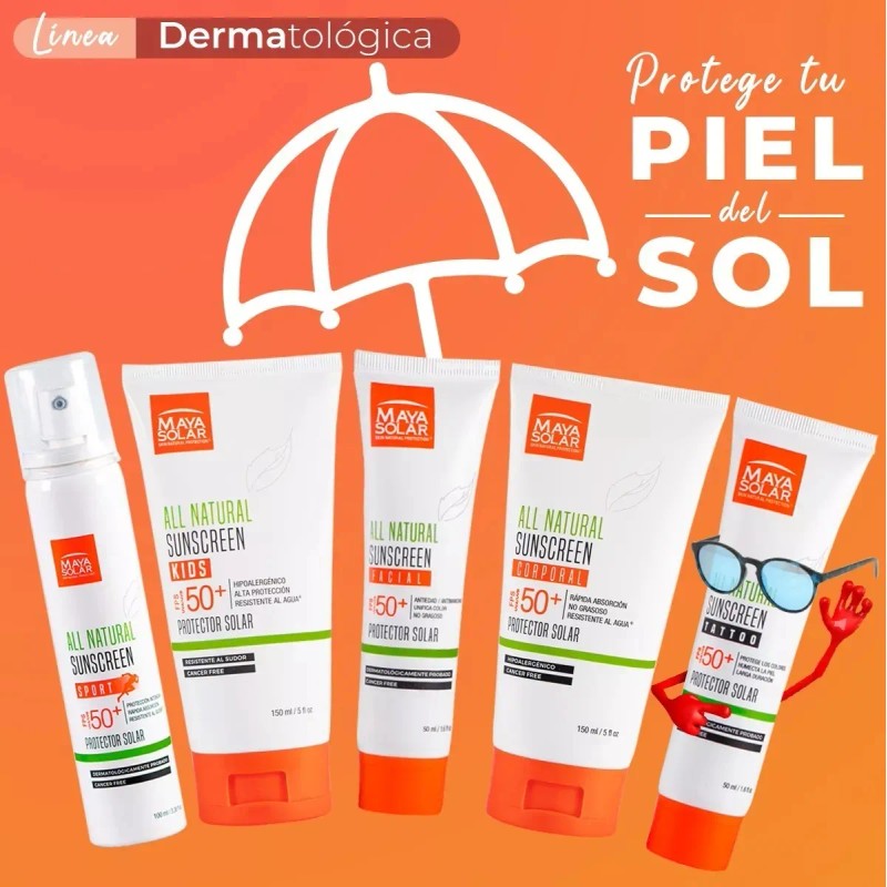Bloqueador Solar Dermatologico Tatuajes Fps50 50ml