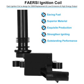 Ignition Coil Pack of 8 Replacment for 5.7L V8 Hemi - 2005 Chrysler 300, 04-05 Dodge Durango, 2005 Dodge Magnum, 03-05 Dodge Ram, 2005 Grand Cherokee 56028394AB, UF378, IC508, C1414, 56028394AC
