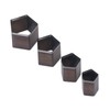 4Pcs Pentagon Cutting Punching Die Alloy Steel Leather Cutting Mold