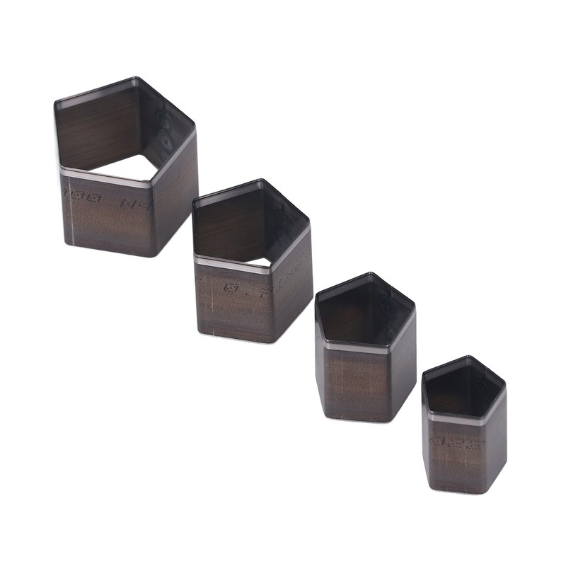 4Pcs Pentagon Cutting Punching Die Alloy Steel Leather Cutting Mold