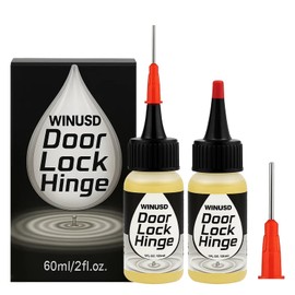 Door Hinge Lubricant Needle Oiler | 2 oz Lock Lube for Keyhole | Chain Lube Anti Seize Squeaky Door Hinge Oil for Bicycles, Zipper, Lock | Home Maintenance Kit for Quiet Doors, Hinges & Hardware​