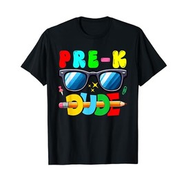 Pre-K Dude Back To School Sunglasses Students Kids Boy T-Shirt