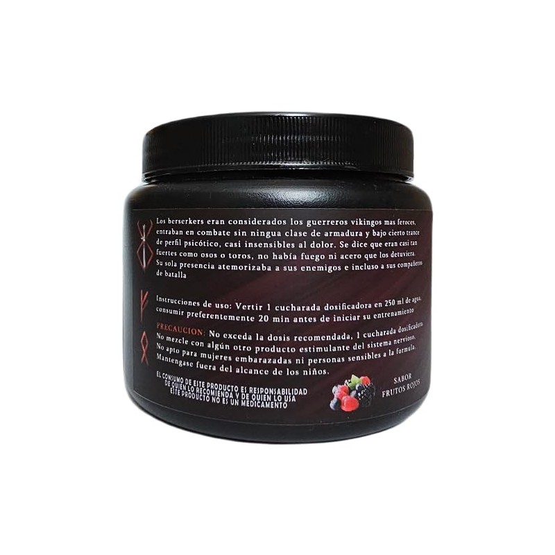 Pre entreno Berserker | energia extrema | Preworkout | 255g