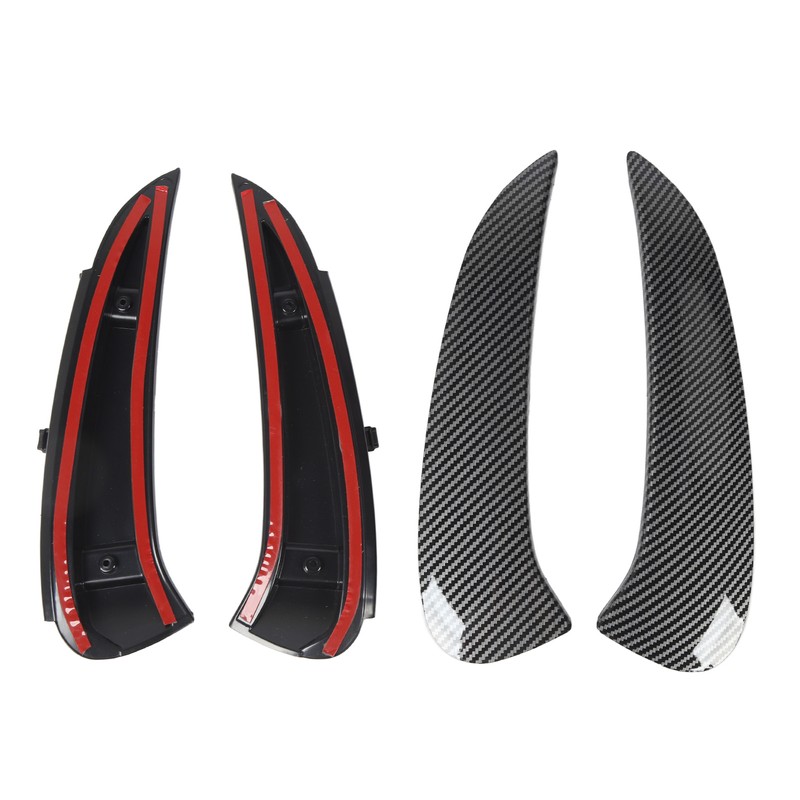 Pair of Rear Bumper Side Vent Spoiler Trim Left Right