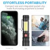 Vnina USB Rechargeable Flashlight, LED Magnetic Flashlights Super Bright Tactical