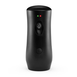 Automatic Air Freshener Spray Dispenser, Black Wall Mounted or Free Standing Battery Operated Sprayer for Home or Commercial Use, 3 Auto Time Settings for Scent Release for Room/Bathroom Freshness