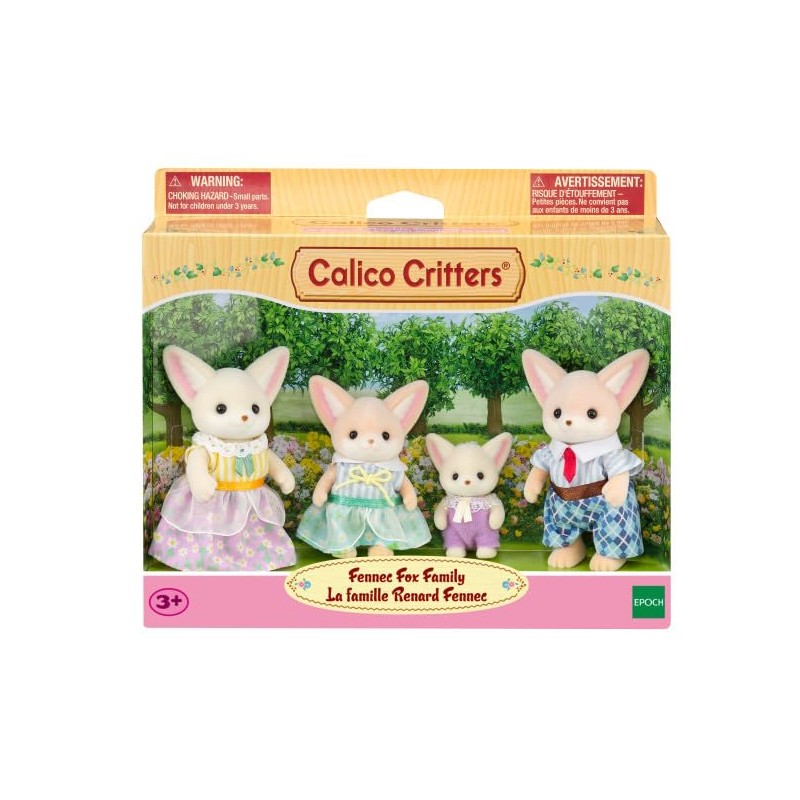 Calico Critters Fennec Fox Family, Set of 4 Collectible Doll