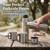 MIJOMA Insulated Jug 1 Litre with 2 Cups - Stainless