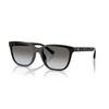 Coach Women's HC8429D Square Sunglasses, Black/Grey Gradient, 56 mm