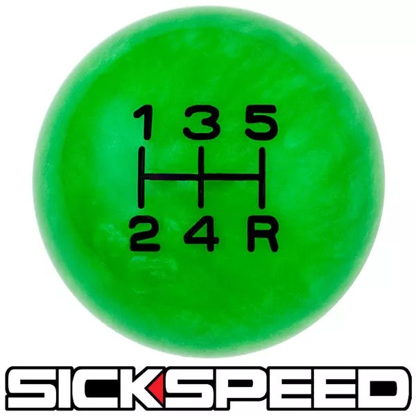 SICKSPEED GREEN PEARL SHIFT KNOB 5 SPEED MANUAL SHORT THROW