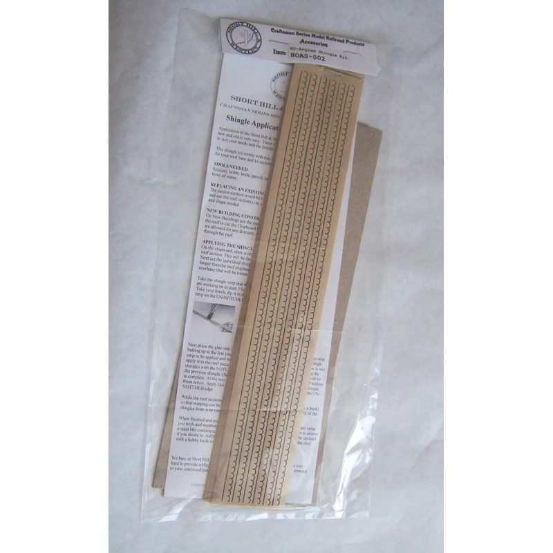 Short Hill & Western HO SCALE Laser Cut Roofing Shingles