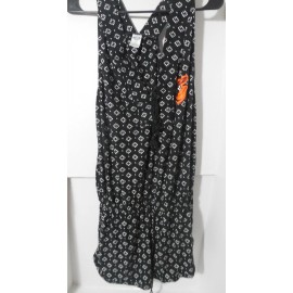 NEW Baltimore Orioles Sleepwear Black Soft Loose Lounge Romper Womens Medium