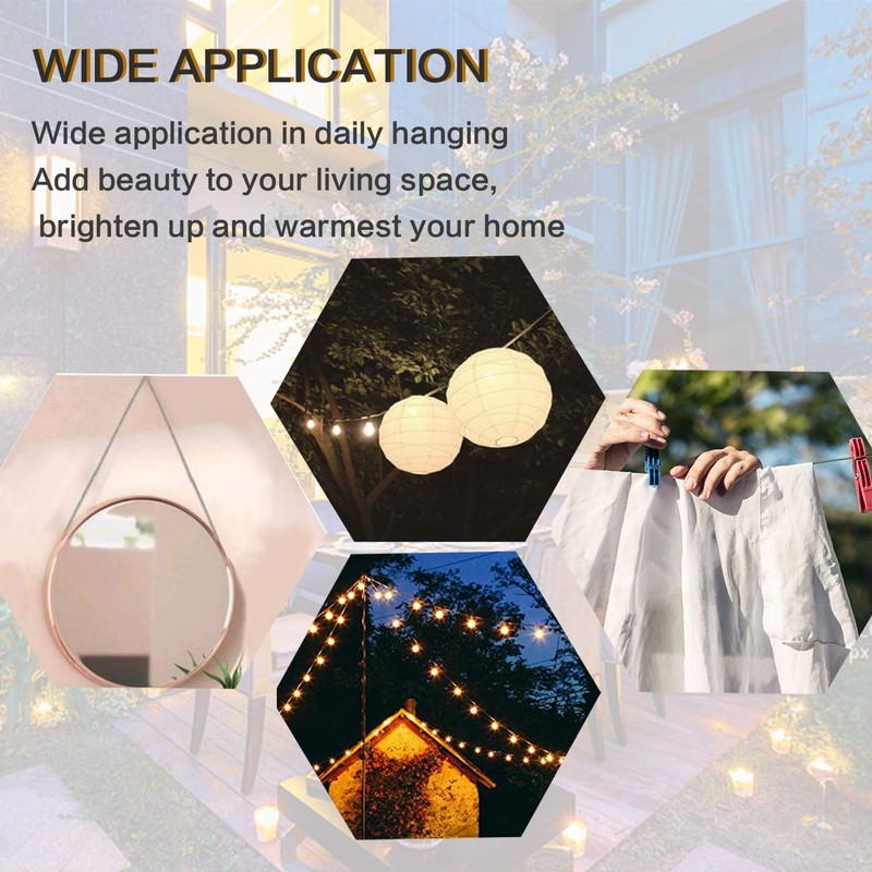 Picture Hanging Wire, Plastic-Coated Stainless Steel Wire with 50pcs Aluminum