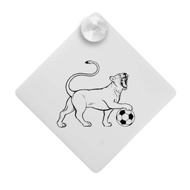 'England Lioness & Football' Suction Cup Car Window Sign (CG00018340)