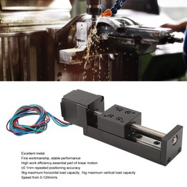 Odorkle Mini Linear Rail Guide Slide Actuator Alloy Stepper Motion Stage 50 mm Hub DIY CNC Milling Parts with 1 Threaded Rod