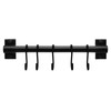 FuninCrea Kitchen Hook Rail, 30 cm Aluminium Kitchen Rail with