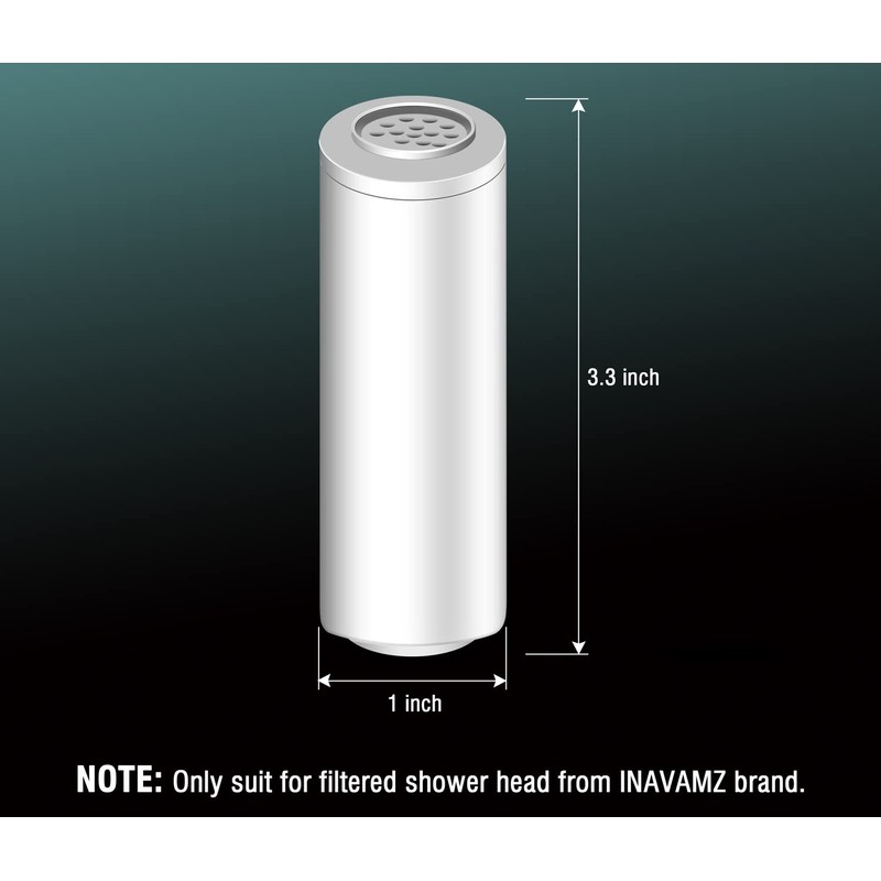 INAVAMZ 2 Pack Replacement Shower Filter Cartridge