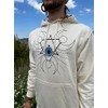 Creme-wei√üer Hoodie Allsehendes Auge (XL)