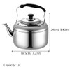 Uonlytech Stainless Steel Stovetop Water Kettle 3L Whistle Sound Water