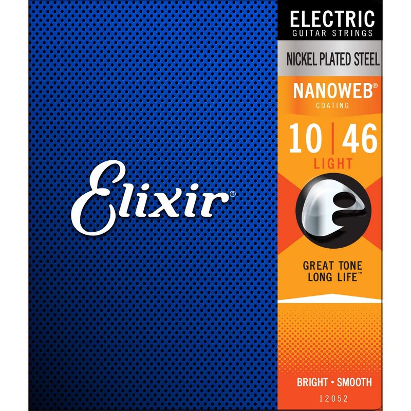 Elixir Nanoweb - Cuerdas para guitarra eléctrica, paquete de 3,