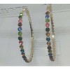 Rhinestone Hoops - Color: Gold/multi