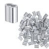 M METERXITY 200-Pack Aluminum Crimping Loop Sleeves, 2mm 5/64" Double