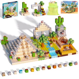 KIZJORYA Pack of 100 Magnetic Building Blocks Desert Theme