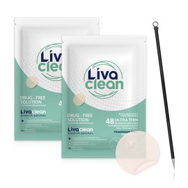 96 Count (2-Packs of 48) LivaClean Hydrocolloid Patches & Blackhead Tool, Spot Stickers Bulk, Hydrocolloid Patches for Face, Spot Patches for Face, Overnight Spot Patch for Face and Skin