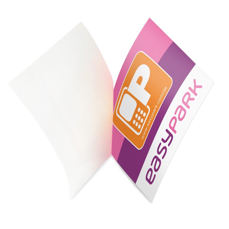 5 x EASYPARK Easy Park Rear Glass Sticker Ticket Sticker