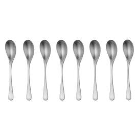 Robert Welch RW2 Satin Cutlery Coffee/Espresso Spoon, Set of 8. Suitable for Espresso, Small Coffee. Made from Stainless Steel. Dishwasher Safe.