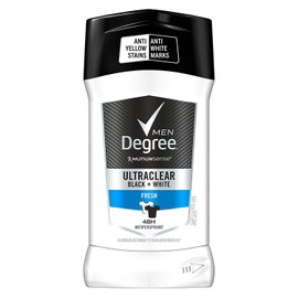 Degree Motionsense Antiperspirant For Men - Ultraclear Black + White - Fresh - Net Wt. 2.7 OZ (76 g) Per Stick - Pack of 3 Sticks3