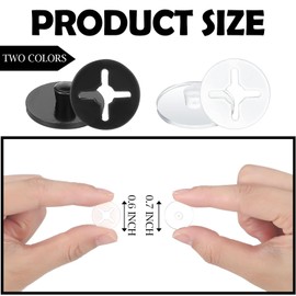 Wavwavw 12 Pcs Clear Running Bib Clips Race Number Buckle Fixing System Triathlon Race Bib Holder Running Fixing Clips Field Events Fastener Holder for Runners Marathon, Skating, Track (Clear,Black)