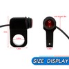 PSLER Red 12V Push Button Handlebar Switch for Motorcycles, Fits