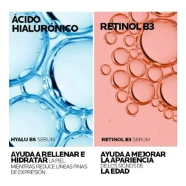 Kit Hidratante Serum Hyalu B5  Retinol B3 La Roche Posay                                                                                              